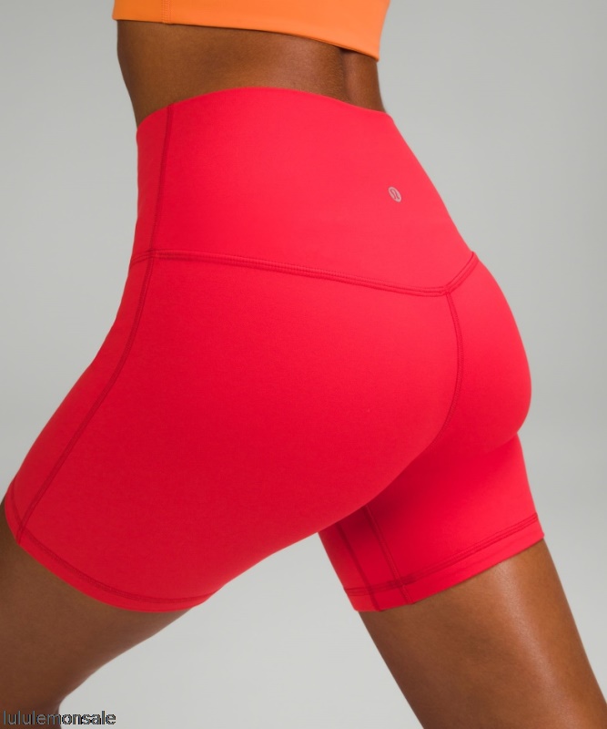 Lululemon Damen DELULU117 | Ausrichten Hochhaus Kurz 6 Liebe Rot